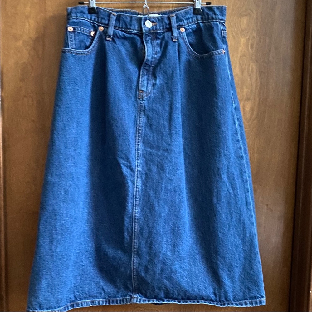 Gap Denim midi-skirt